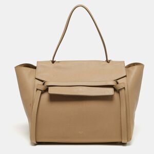 Celine Belt Beige Leather Top Handle Bag